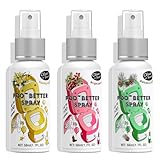Clean-n-Fresh Holiday Toilet Spray, 3 Pack Gift Set- Balsam & Cedar/Toasty Vanilla/Bright Berry, Bathroom & Toilet Odor Deodorizer, Travel Size Toiletries, Total 5.1 Fl Oz