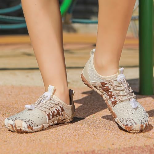 Image of Kids Water Shoes Boys Girls Quick Dry Aqua Socks Barefoot Beach Pool Swim Hiking Lightweight Non-Slip Outdoor