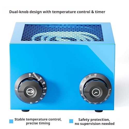 Rofessional Séchoir à air chaud pour réparation de montres avec thermostat stable, construction en aluminium robuste, outil de séchage de précision pour l'entretien de la montre – vue 5