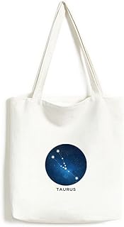 DIYthinker Taurus Constellation Zodiac Sign Environmentally Washable Shopping Tote Canvas Bag Craft Gift 33 * 40cm Multicolor
