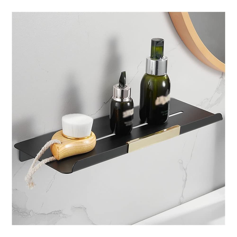 Étagère de salle de bain en acier inoxydable 304 or noir pour miroir et coiffeuse