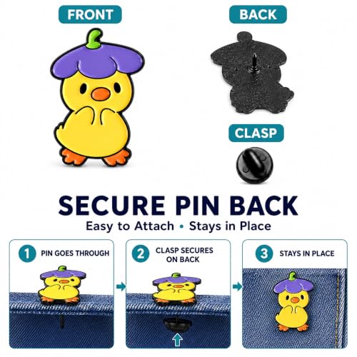 Image of 8Pcs Kawaii Frog Enamel Pin Set Cute Cartoon Frog Brooches, Lapel Pins for Backpacks, Jackets, Hats, Perfect Gifts for Women, Teens