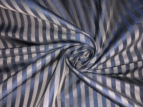 Taffetas de soie au mètre 137 cm bleu et cuivre pour confection de mode