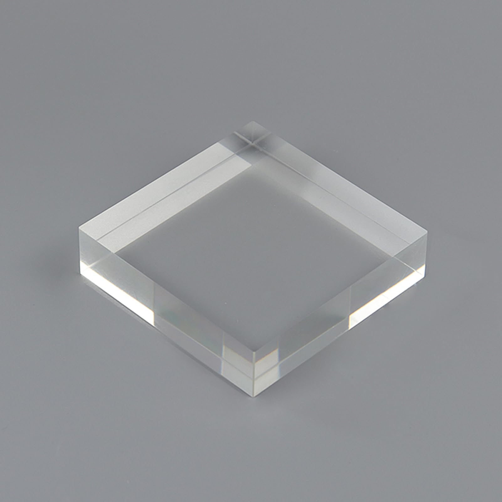 RISHORI 3x3cm and 4x4cm Cube Acrylic Display Stands 10PCS Clear Solid Sturdy Square Display Blocks for Display Earrings,0.8cm,4x4cm