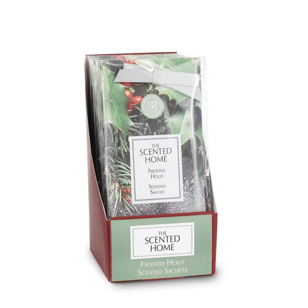 Ashleigh & Burwood Frosted Holly Scented Home Slim Scent Sachet