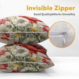 Spring Summer Flower Pillow Covers 18x18 Inch Set of 2 Red Floral Butterfly Summer Outdoor Throw Pillows Spring Farmhouse Pillowcases Cotton Linen Cushion Covers for Couch Bed Sofa Chair Home Decor Spring Summer Flower Pillow Covers 18×18 Inch Set of 2 Red Floral Butterfly Summer Outdoor Throw Pillows Spring Farmhouse Pillowcases Cotton Linen Cushion Covers for Couch Bed Sofa Chair Home Decor