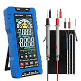 GOLDCHAMP デジタルマルチメーター 790B | 6000カウント TRMS 自動レンジ 工業用マルチテスター | AC/DC電圧・電流・抵抗・容量・温度・周波数・ダイオード・導通テスト・NCV非接触検電 | データ保持・相対値測定・耐衝撃設計・LEDライト付き 電気工事・メンテナンス向け