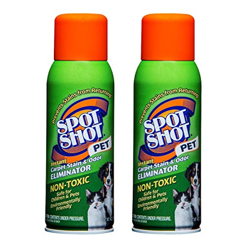 HFOTD Spot Shot Pet Instant Carpet Stain & Odor Eliminator Spray, 14 oz (Pack of 2)
