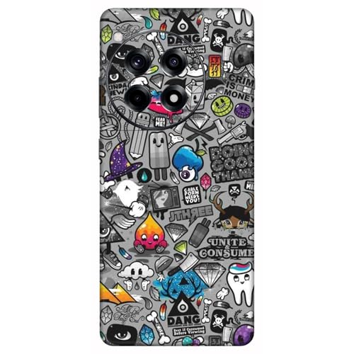 Image of Mobile Skin Sticker Compatible with OnePlus 12R 5G Skin Not Back Cover, Camera & Back Protector Mobile Skin Wrap; ONE Plus 12R 5G-KE-178