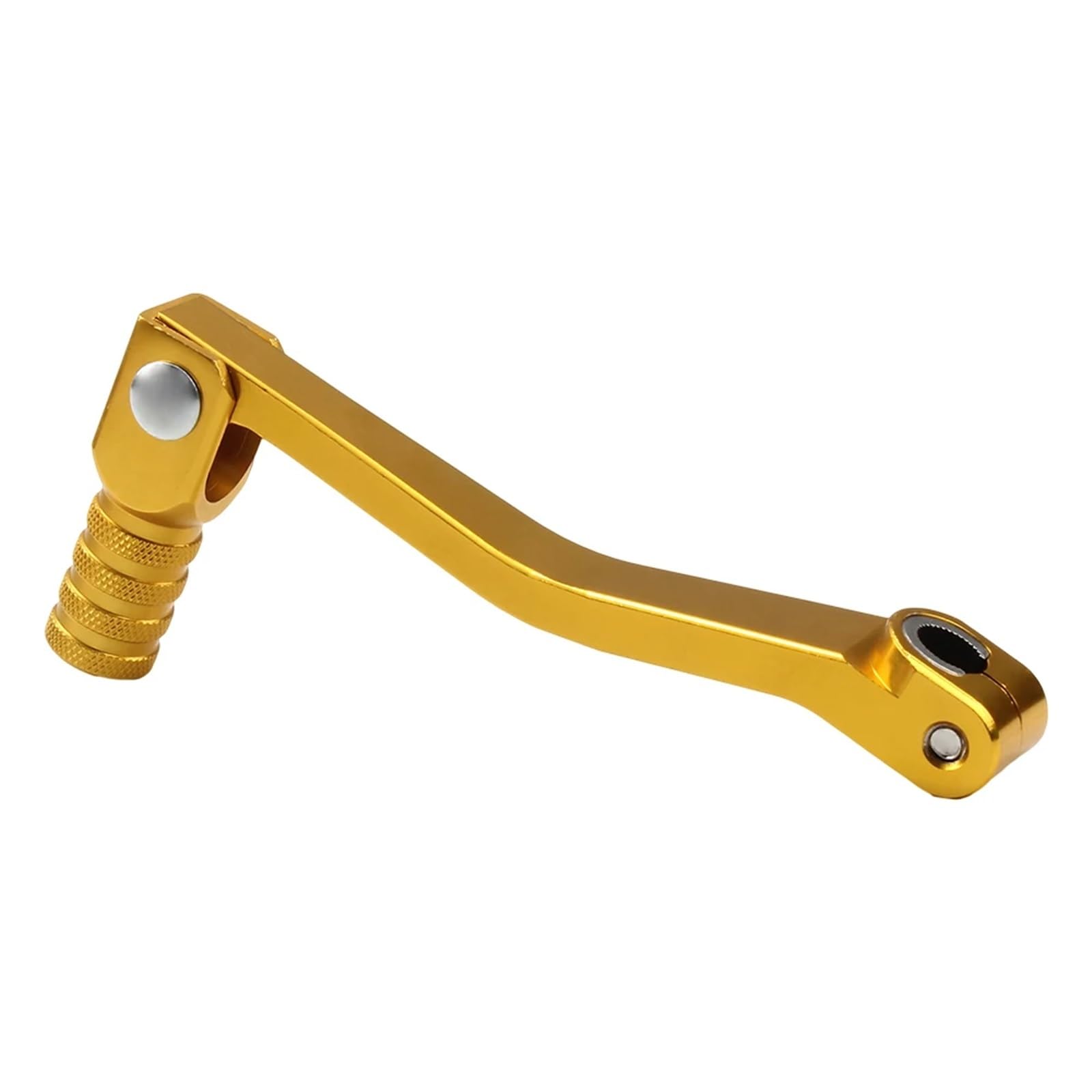 LCCOZMD Motorcycle Folding Gear Shift Lever CNC Aluminum Accessories for Honda for Suzuki for Kawasaki for Dirt for Bike Motocross Part for Enduro(Golden)
