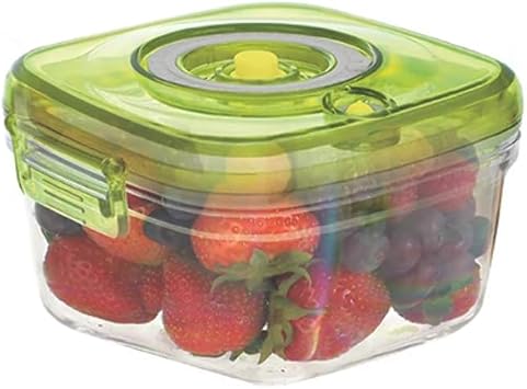 Small Square Vacuum Food Container with Hand Pump 23oz