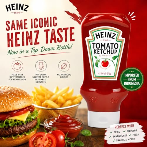 Image of Top Down Tomato Ketchup| 100% Natural| 325 Gm Pack | Imported Fron Indonesia
