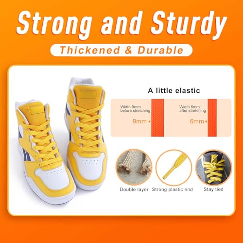 Image of VSUDO Flat Sneaker Shoe Lace, Flat Shoe String for Sneaker, Athletic Shoelace