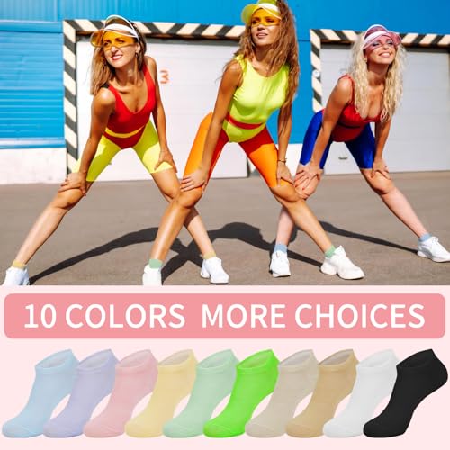200 Pairs Womens Low Cut Ankle Socks Colorful Lightweight Athletic Casual Ankle Bulk Socks for Women Teens2