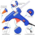 Zhengmy 2 Pieces Mini Hot Glue Gun with 10 Glue Sticks for Class Projects Small Hot Melt Gun for Kids Low Temp Glue Gun with Rubber Protector Craft Glue Gun for DIY Arts, Sealing, Home Repairs, 20 W