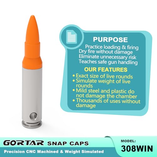 Image of Snap Caps Training Dummy Rounds Practice Safe Loading Firing Close to Real Weight