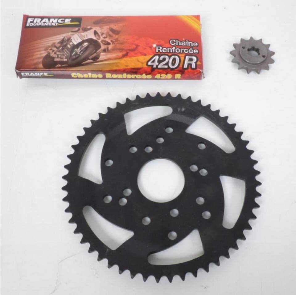 Kit chaîne France Equipement Moto Derbi 50 Senda L 1997-1999 Neuf