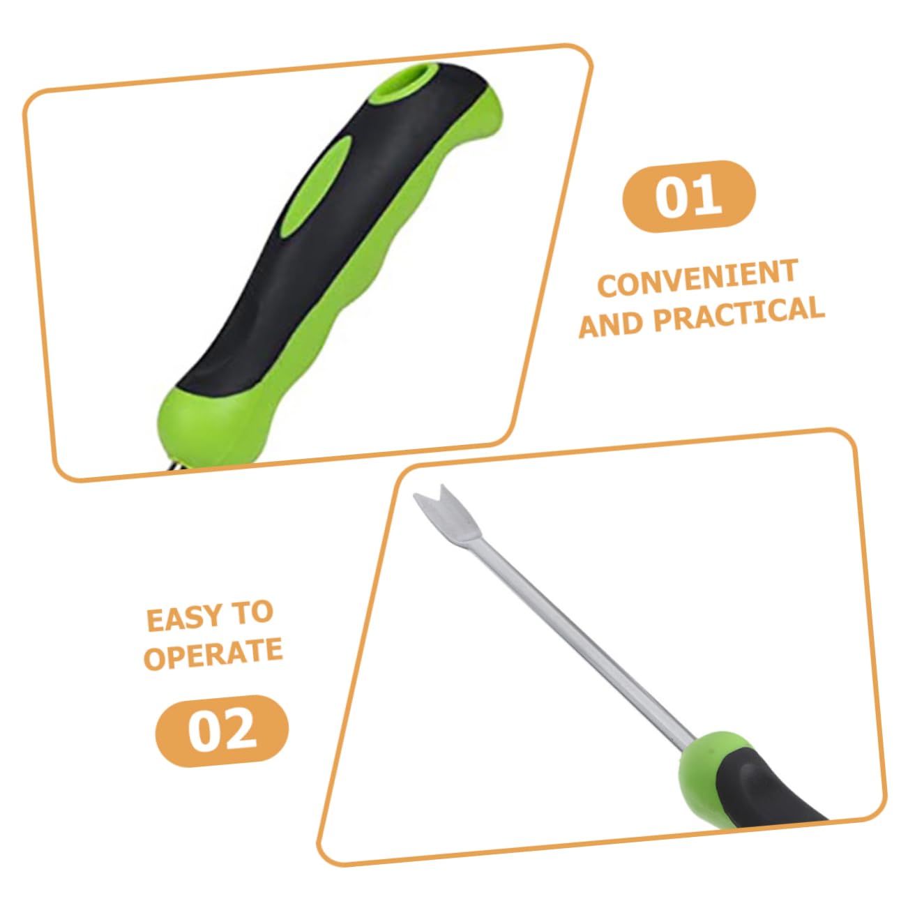 3pezzi Estirpatore Manuale da Giardino Strumento per Rimuovere Erbacce Leggero e Versatile per Giardinaggio Adatto per Uso Domestico e Agricolo Design Ergonomico e Facile da
