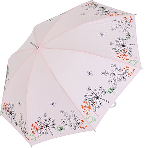 Preisvergleich Produktbild Knirps Sonnen und Regenschirm UV Schutz Lady Butterfly Long (rosa)