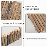 Abaodam cachette en rondins de bois pliable, 11 x 22 cm photo 3