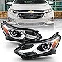 ACANII - For 2018 2019 2020 Chevy Equinox Factory HID/Xenon LED DRL Headlights Headlamps Assembly Driver & passenger Set