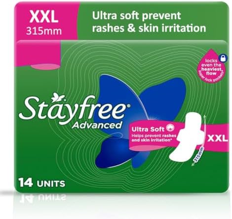 Stayfree Advanced XXL Ultra Comfort Sanitary napkins with Wings (14 Count)