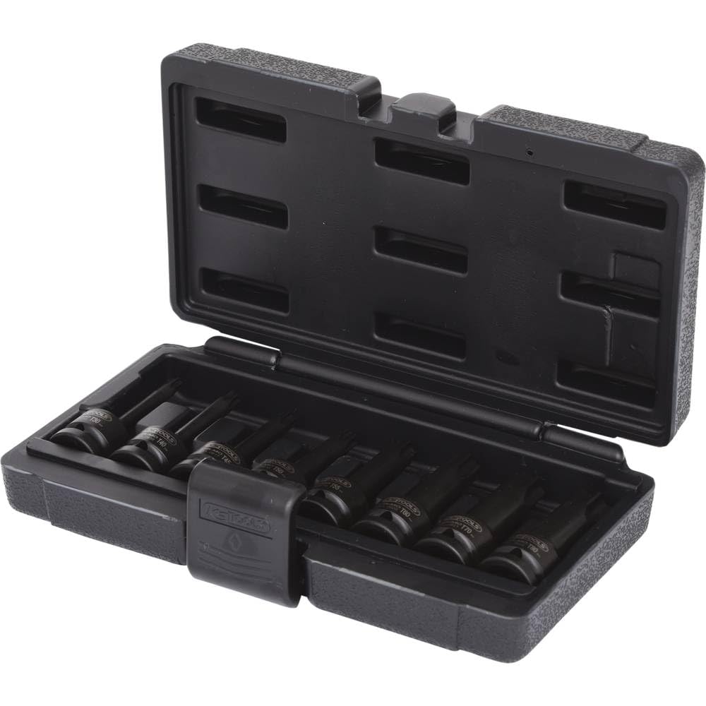 KS TOOLS 911.0901 Zestaw nasadek na klucze czarny