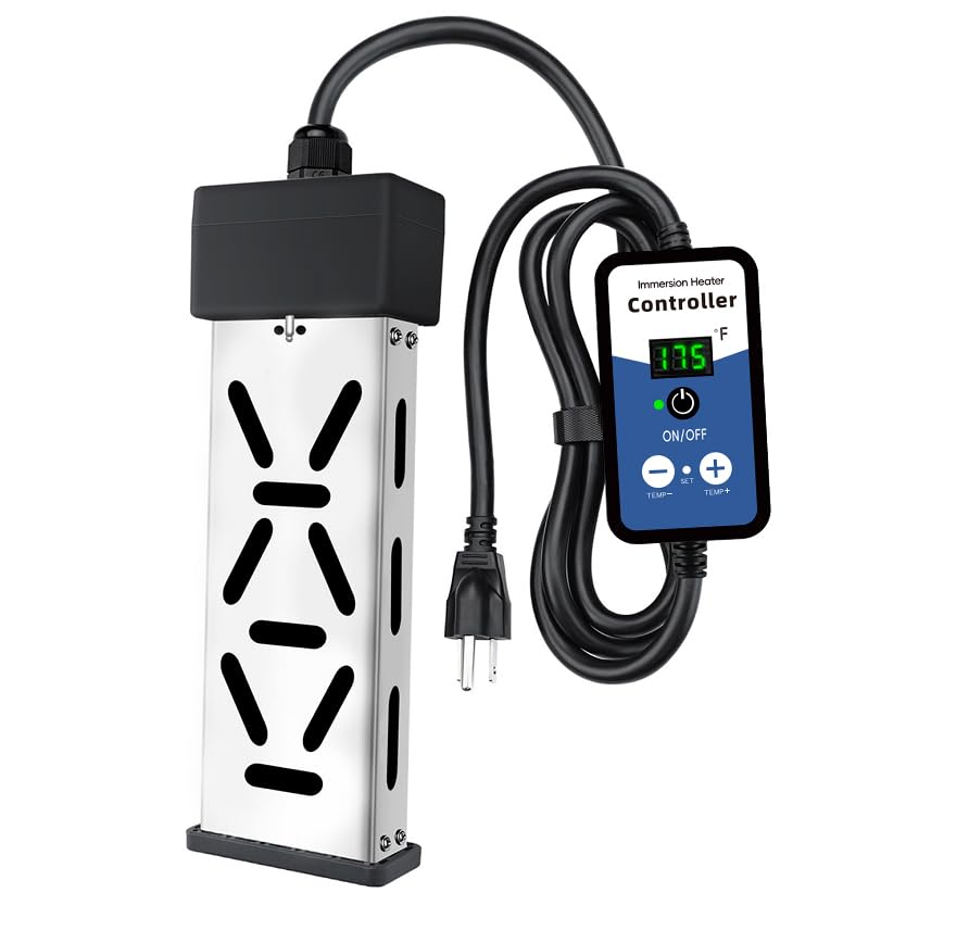 Portable Immersion Water Heater 1800W 120V, Electric Heater for Buckets