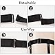 Moon Wood Strapsgürtel Damen Schwarz Verstellbarer Nylon Bein Strumpfband Große Größen Strapsstrümpfe Anti-Rutsch Clip für Oberschenkelhohe Strümpfe Cosplay Party Dessous