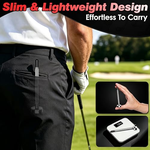 Bâton d'alignement de golf noir réglable pour stabiliser la posture du corps - 4