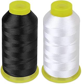 Bhavya Enterprises 2 Roll Polyester Thread, Heavy Duty 1500Yard/Reel 210D/3 Nylon for Sewing Upholstery, Outdoor Market, D Price In India