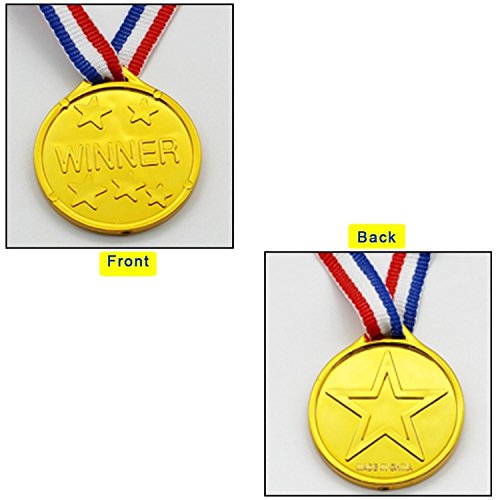 Prix Medailles,Medailles du gagnant en Plastique Recompenses d'or en Plastique pour la Fete du Sport pour Enfants… - Image 8