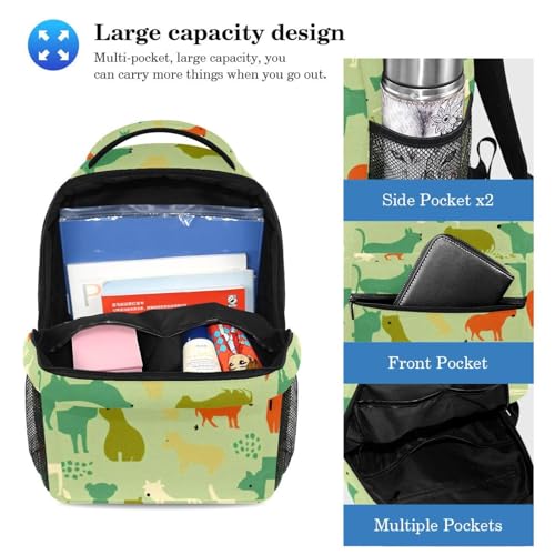 Sac d'école stylé multicolore pour le lycée et les cours de graphisme - 3