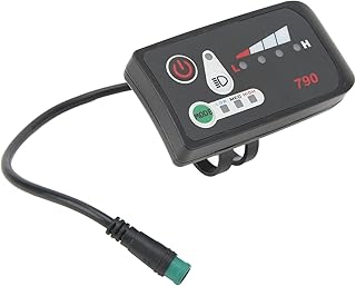 Medidor de exibição de dados de bicicleta elétrica, baixa taxa de falhas portátil, exibição de energia LED para bicicleta elétrica, fácil operação para scooter para modificação