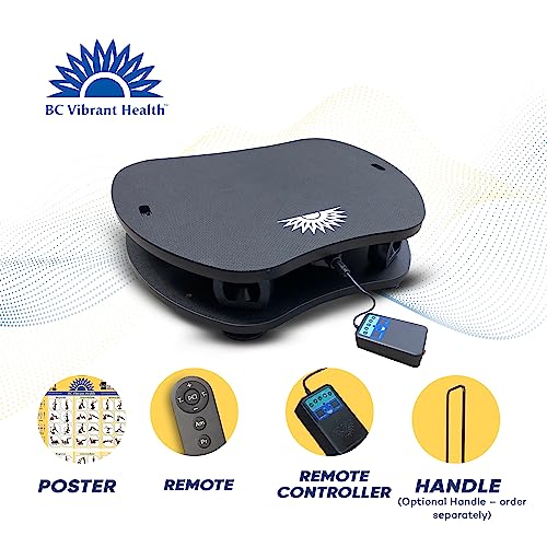 BC Vibrant Health Vibration Plate Exercise Machine Ultimate Vibe with Workout Poster - Whole Body Vibrating Plate Exercise Machine with Resistant Bands – Remote Control Included - Image 3