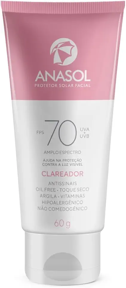 Anasol - Protetor Solar Facial FPS 70 Clareador 60g