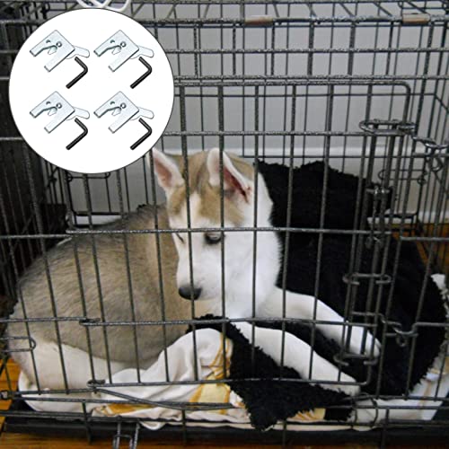 Serrure de porte de cage pour chien et chat: kit de fixation pratique - 5