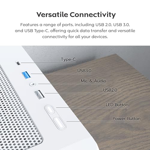 Image of MONTECH X5 High Airflow ATX Mid-Tower PC Case, 4 ARGB Fans, White