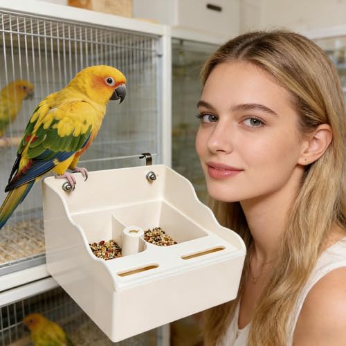 Evita derrames de comida para pájaros con estos cuencos de gran capacidad 3