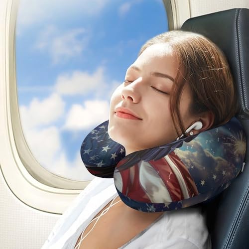 Almohada de espuma para viaje con diseño estilizado miniatura 3