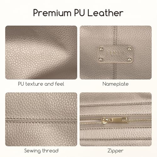 Bolso Tote para Mujer, Gran Capacidad, Cuero PU miniatura 3