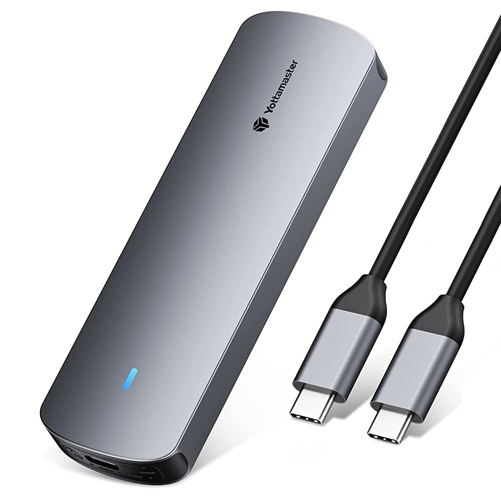 Amazon.com: Yottamaster M.2 NVMe SATA Enclosure Aluminum, 10Gbps