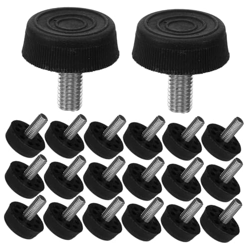 Balacoo 20Pcs Adjustable Furniture Levelers Screw Table Feet for Cabinets Chairs and Sofas Durable and Design Easy to Install Non Slip Floor Protectors