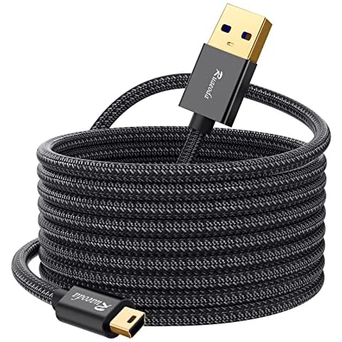 Ruaeoda Mini USB Cable 25 ft Cover