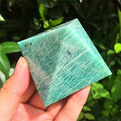 Amazonite Natural Pyramid Carved Chakra Healing Crystal