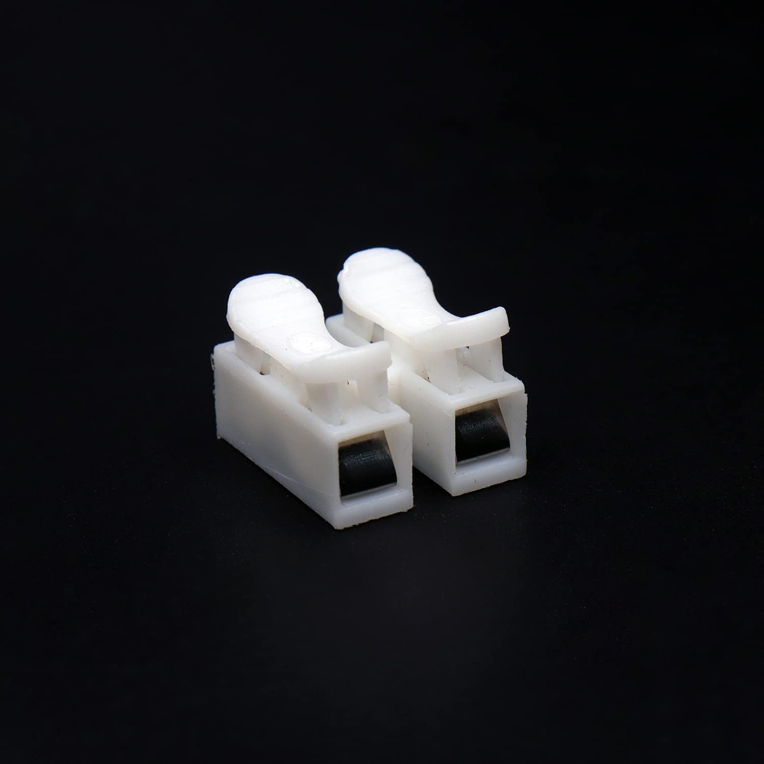 SAFE HOME 100pcs Cable Connectors 2 Pins Electrical Push Type Cable Connectors Quick Splice Lock Wire Terminal 220V 6A-image-2