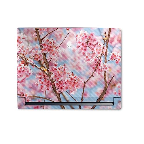 Image of MightySkins Carbon Fiber Skin Compatible With Alienware M18 R1 (2023) Full Wrap Kit - Cherry On Sky | Protective, Durable Textured Carbon Fiber Finish | Easy To Apply & Change Styles | Made in the USA