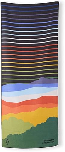 Nomadix Original Towel - Perfect for Beach, Pool, Travel, Camping, Yoga - Made with Recycled Materials - Super Absorbent - Sand Resistant - Shenandoah National Park Multi - 72.5x30