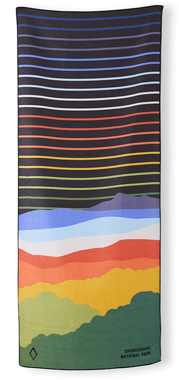 NomadixOriginal Towel - Perfect for Beach, Pool, Travel, Camping, Yoga - Made with Recycled Materials - Super Absorbent - Sand Resistant - Shenandoah National Park Multi - 72.5x30