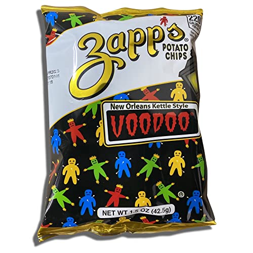 New Orleans Kettle Style Potato Chips 8 Flavor Variety Pack | Voodoo, Mesquite Bbq, Cajun Crawtator, Jalapeno, Sweet Creole Onion, Voodoo Heat, Original, Salt & Vinegar | Bundled By Tribeca Curations #TOP3